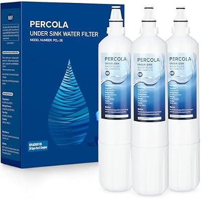 PERCOLA AP Easy C-Complete/Model A/C Under Sink Water Filter, Compatible with 3M® Aqua-Pure® AP Easy Complete System/USF-A/C Under Sink Filtration System 500 Gallons top(3 Pack)