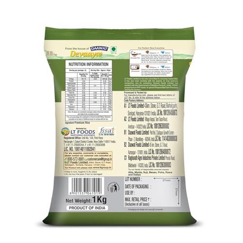 Image of Devaaya Daawat Premium /Basmati Rice, 1 Kg