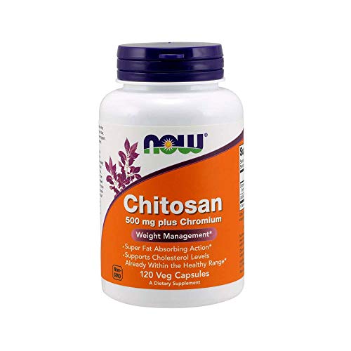 NOW Supplements, Chitosan 500 mg plus Chromium, Weight Management*, 120 Veg Capsules