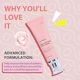 Pink Peptide Eye Serum with Retinol &Sodium Hyaluronate - Anti-Aging Eye Cream for Dark Circles, Puffiness & Wrinkles For All Skin Types 30mL