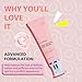 Pink Peptide Eye Serum with Retinol &Sodium Hyaluronate - Anti-Aging Eye Cream for Dark Circles, Puffiness & Wrinkles For All Skin Types 30mL
