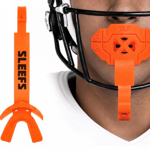SLEEFS X Football Mouthguard with Strap for High-Impact Shock Protection