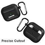 Sounce-Compatible-with-AirPods-Case-Clear-Shockproof-AirPods-TPU-Protective-Cover-with-Keychain-Front-LED-Visible-Supports-Wireless-Charging
