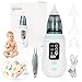 Nasensauger Baby elektrisch,SHUMDHA Nasensauger Staubsauger USB Aufladen Nasenreiniger Baby LED-Anzeige Nasensauger Kleinkind mit Silikon-Saugspitze und Sabberlätzchen Baby Tragbar