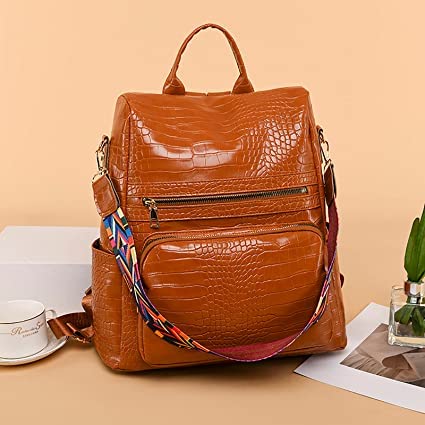 Image of Women High Qulity Multipurpose Backpack Handbag Purse, Travel Backpack Shoulder Bag for Ladies,Girls,Unisex