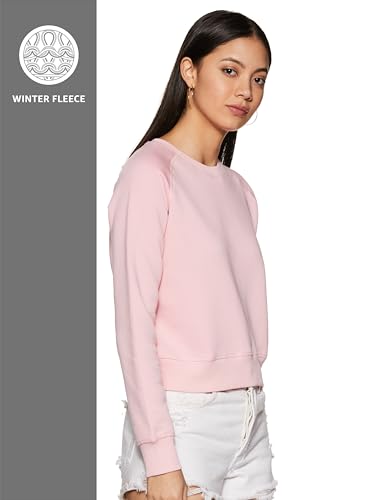 Image of Amazon Brand - Symbol Women's Cotton Crew Neck Sweatshirt (Available in Plus Sizes)
