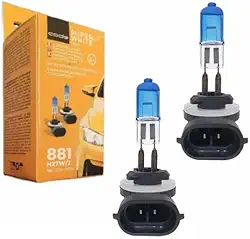 Par Lampada H27 881 27w - Super Branca Farol De Milha