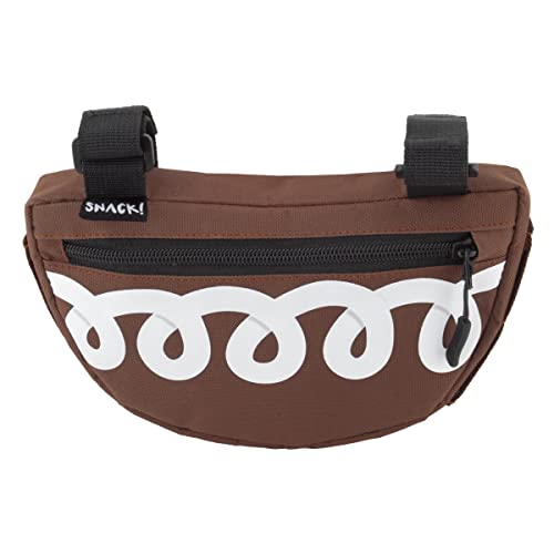 Snack! Cupcake Frame Bag Brown 8x5x1.5` Hook & Loop Straps