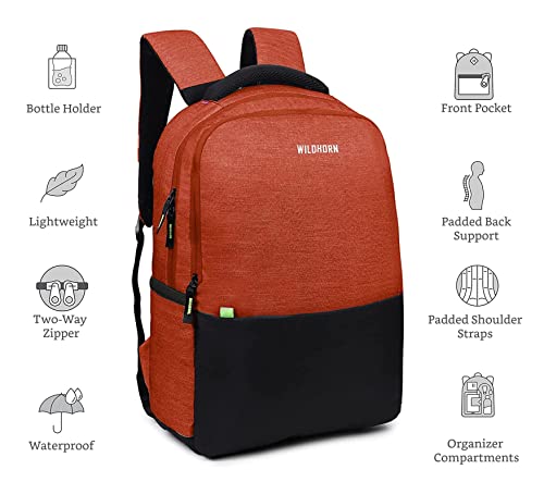 Image of WildHorn 31L Laptop Backpack for Men /Women I Fits upto 15.6 inch Laptop I Waterproof I Travel /Business /College Bookbags
