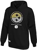Outerstuff NFL Youth 8-20 Touchdown Team Color Performance Primary Logo Pullover Hoodie (10-12, Pittsburgh Steelers)