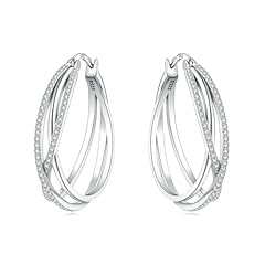 Silver,1.10in-Large Hoops