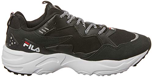 Fila Rippler, Tênis Masculino, Preto/Branco/Vermelho, 38