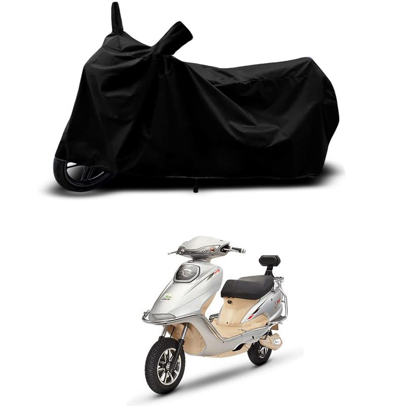 Image of 100% Scratchproof /UV-Rays /Heat Protection /Birds Dropping /Water Resistant /Dust Proof /Waterproof /Full Bike Scooty Two Wheeler Body Cover Compatible for Sport 63 Mid All Varients[Black]