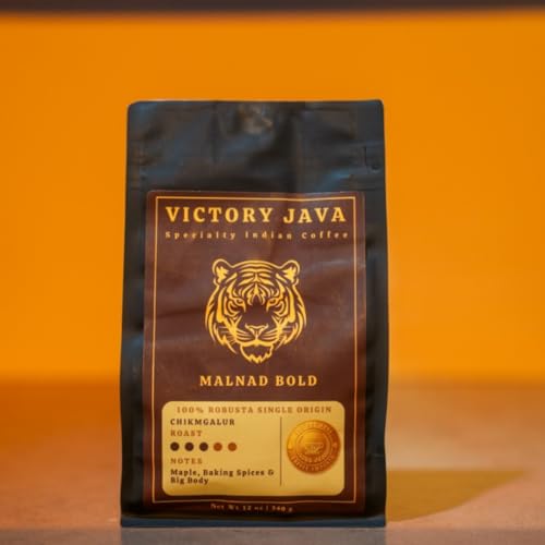 Malnad Bold Café en grano tostado medio 12 oz miniatura 3