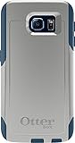 OtterBox COMMUTER SERIES for Samsung Galaxy S6 - Retail Packaging - Casual Blue (Sleet Grey/Dark Deep Water Blue)