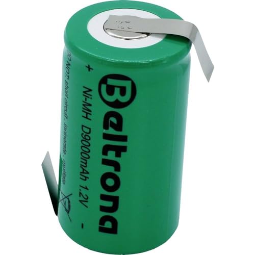 Batterie NiMH D9000 Mono D 1.2 V avec cosses en Z haute capacité