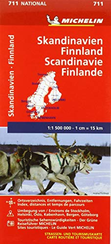 Michelin Skandinavien - Finnland: Straßen- und Tourismuskarte (MICHELIN...