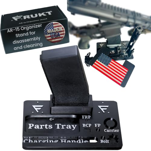 AR 15 Cleaning & Display Organizer Stand with US Flag Cover, Made in USA