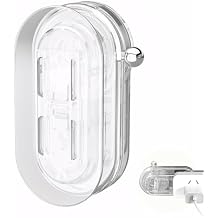 Wall Mount Power Strip Holder, Self Adhesive Desktop Mobile Socket Holder with Suction Cup, Socket Desktop Fixer for Kitchen Home Office Clear