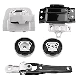 QRYIPPDM 5PCS Engine Mounts & Automatic Trans. Mount Compatible with 2018-2023 Volkswagen Tiguan L4 2.0L Turbocharged Replace# 5Q0198037F 5Q0198037F 5Q0199855C 3Q0199262M 5QA19955AP