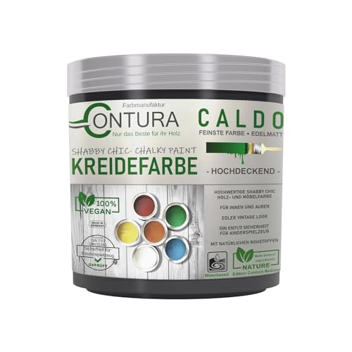 Contura BeGreen 250ml. Kreidefarbe Shabby Chic Möbellack Lack Möbel Farbe Holzlack Natur (29 Schwarz)