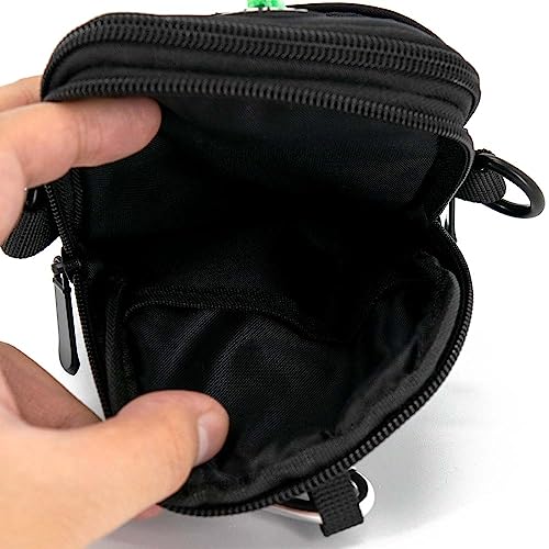 COOWONE Gassi Tasche Hund, Leckerli-Tasche für Hund Gassi gehen, Hund Tasche mit Poop Bag Dispenser, Crossbody Bag für Handy, Hunde-Leckerlis, Spielzeug, perfekt für Spaziergänge, Training, Laufen