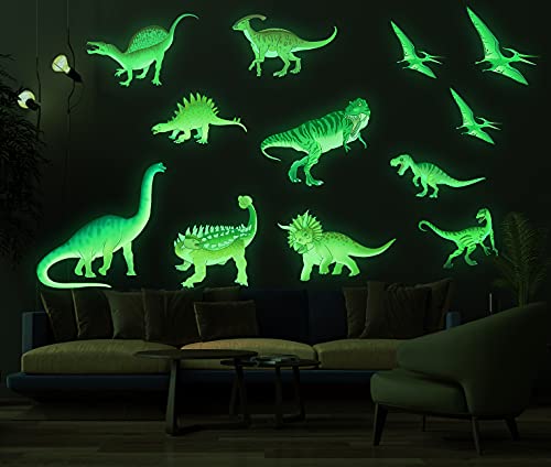 Vinilos Dinosaurios que Brillan en la Oscuridad para Pared miniatura 6
