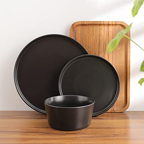 Stone-Lain-Celina-Stoneware-24-Piece-Round-Dinnerware-Set-Black