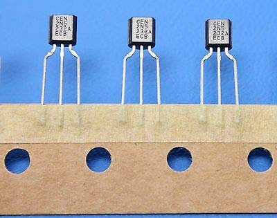 CENTRAL SEMICONDUCTOR 2N5232A TO-92 100mA 50V NPN Bipolar Transistor New QTY-25