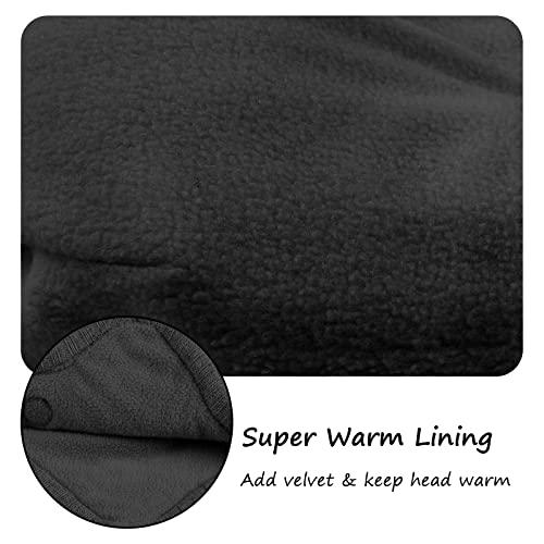 Bamery Crochet Baby Beanie Earflaps Toddler Girl Boy Knit Infant Hats Warm Cap Lined Polyester3