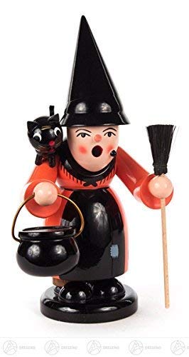 Statuette sorcière de fumoir 26cm brûleur encens décoration