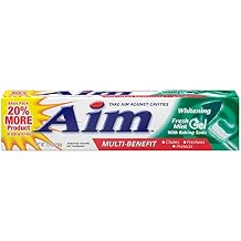 AIM New 314340 Toothpaste 5.5 Oz Whitening Mint Gel 24-Pack Oral Care Wholesale Bulk Health & Beauty Oral Care Others
