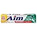 AIM Whitening Anticavity Fluoride Toothpaste Gel Fresh Mint - 5.5 oz, Pack of 5