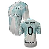 maglia calcio inter icardi Materiale 100% Poliestere ZeroPlayer Replica Ufficiale Maglia Inter Personalizzabile Away 2022 2023 Bianco, Azzurro Bambino Ragazzo Adulto