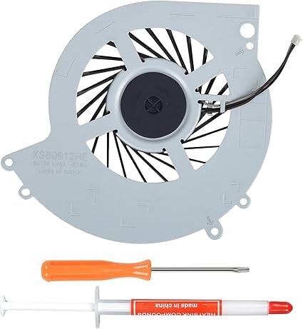 ZEPTIO PS4 CPU Cooling Fan, Internal Cooler Fan Replacement Compatible with Sony PlayStation 4 PS4 CUH-10XXA (CUH-1000A CUH-1001A) & CUH-11XXA (CUH-1100A CUH-1115A) Console Series with Tool Kit