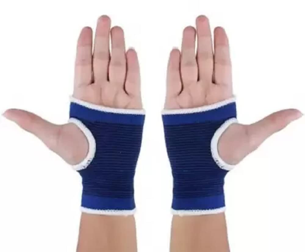 Leosportz Sweat Proof Palm Support Gym Fitness Gloves (Blue)