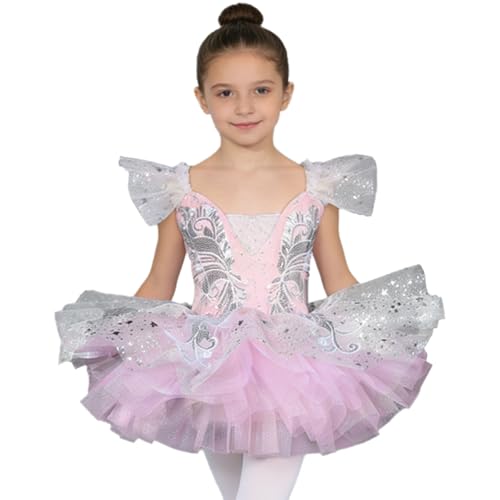 Justaucorps gymnastique fille avec tutu robe de ballet classique enfants