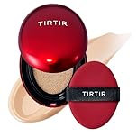 [*Mini Size*] TIRTIR Mask Fit Red Cushion Foundation | Full coverage, Weightless, Skin fit, Satin Glow Finish, Korean Makeup, beauty, Tattoo cover up, Buildable (#23N Sand, 4.5g)