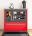 Produktbild EEK A+ Küchenofen Holzherd Plamen 850 rot, rechte Version - 8 kW Dauerbrandherd