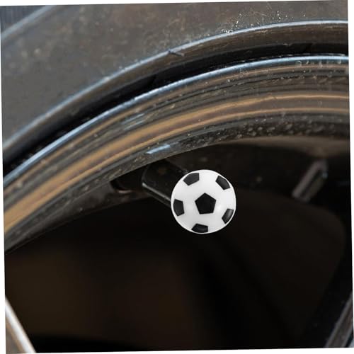 UPKOCH 8pcs Tapas de Válvula de Neumático con Forma de Balón de Fútbol Únicas para Autos y Bicicletas Instalación Fácil Tapas de Presión de Aire miniatura 5