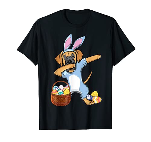 Funny Dabbing Easter Bunny Great Dane Girls Kids T-Shirt