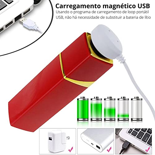Mini Vibrador Batom Com 10 Velocidades Carregamento USB Estimulador Mamilo Massageador Clitóris Zatl