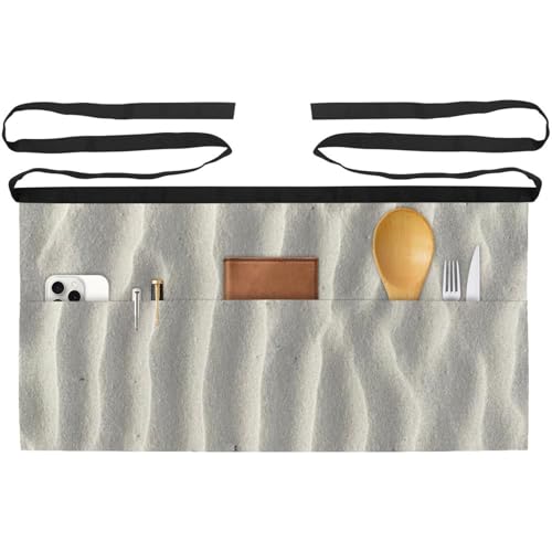 Tabliers courts lot de 3 avec 3 poches multicolores pour bistrot et service