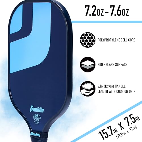 Raquettes pickleball Franklin Dague surface composite performante