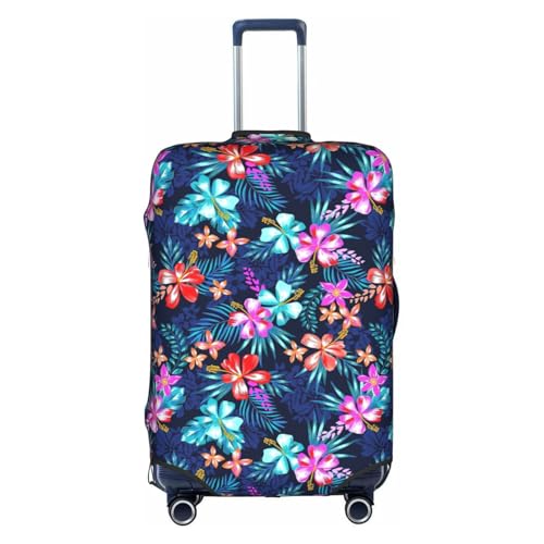 Housse valise motif floral bleu pour emporter la poésie dans vos voyages