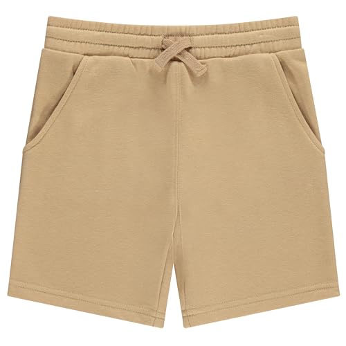 STITCH & STONE Boys 4 Pack French Terry Shorts Soft Breathable Cotton Lounge Shorts with Elastic Waist Drawstring2