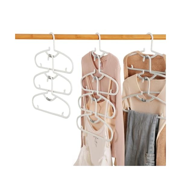 White Plastic Hangers 20 Pack for Dry Wet,No Slip Plastic Clothes Hangers for Closet Organizer No Shoulder Bump Hangers with Light Weight Heavy Duty Clothes Hangers for Coat Hangers for Small Closet