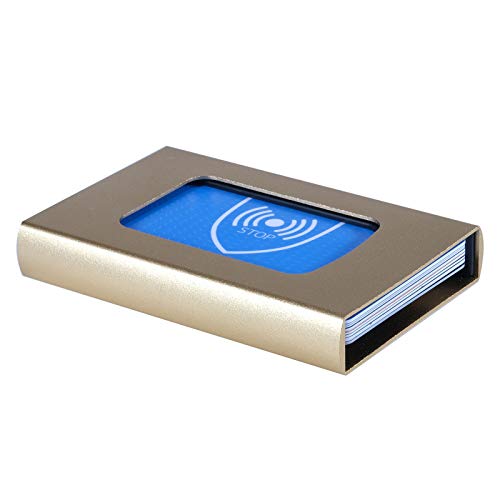 RFID Mini Aluminum Wallet Credit Card Case Slim Credit Card Holder Business Hard Case Metal Wallet for Women Men3