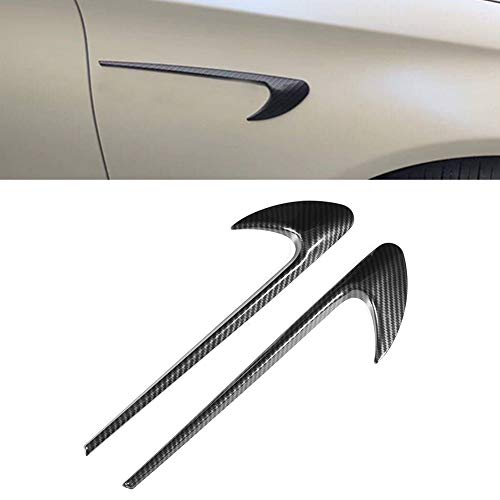 Car Side Fender Trim, 2Pcs Car Fender Stickers Decoration Abs Carbon Fiber Style Fit For Mercedes Benz Ces Cls Class W205 W21 #TOP5