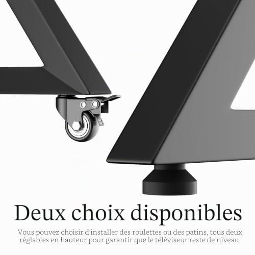 Support TV sur pied à roulettes idéal pour vos présentations et soirées cinéma en grand format - 3